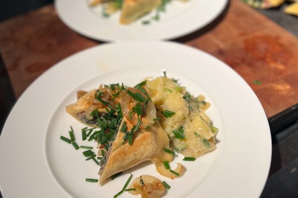 Schwäbische Maultaschen mit Kartoffelsalat