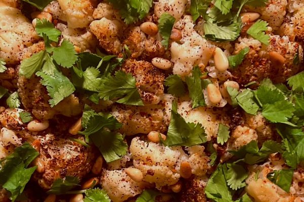 Roasted cauliflower Lebanese style