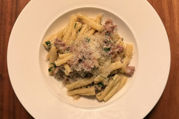 Pasta salsiccia e birra