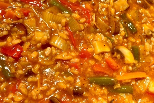 Arroz cremoso de verduras