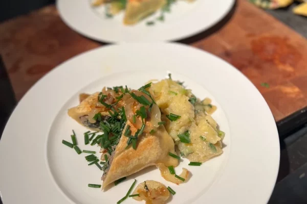 Schwäbische Maultaschen mit Kartoffelsalat