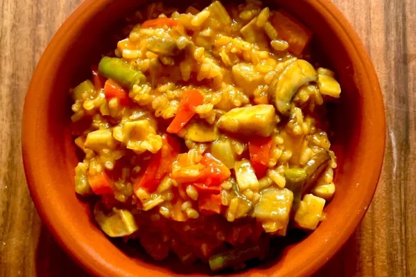 Arroz cremoso de verduras