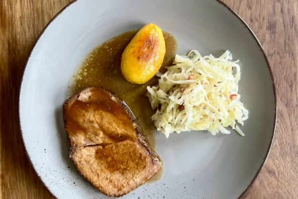 Roast pork at low temperature