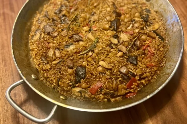 Paella de setas