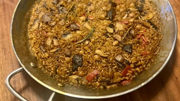Paella de setas