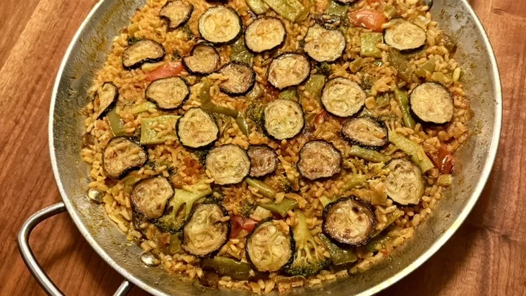 Paella de verduras