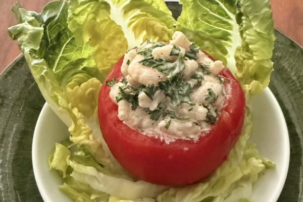Tomates aux crevettes