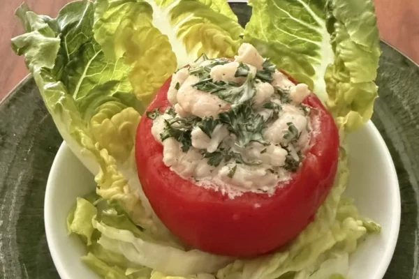 Tomates aux crevettes