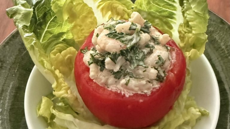 Tomates aux crevettes